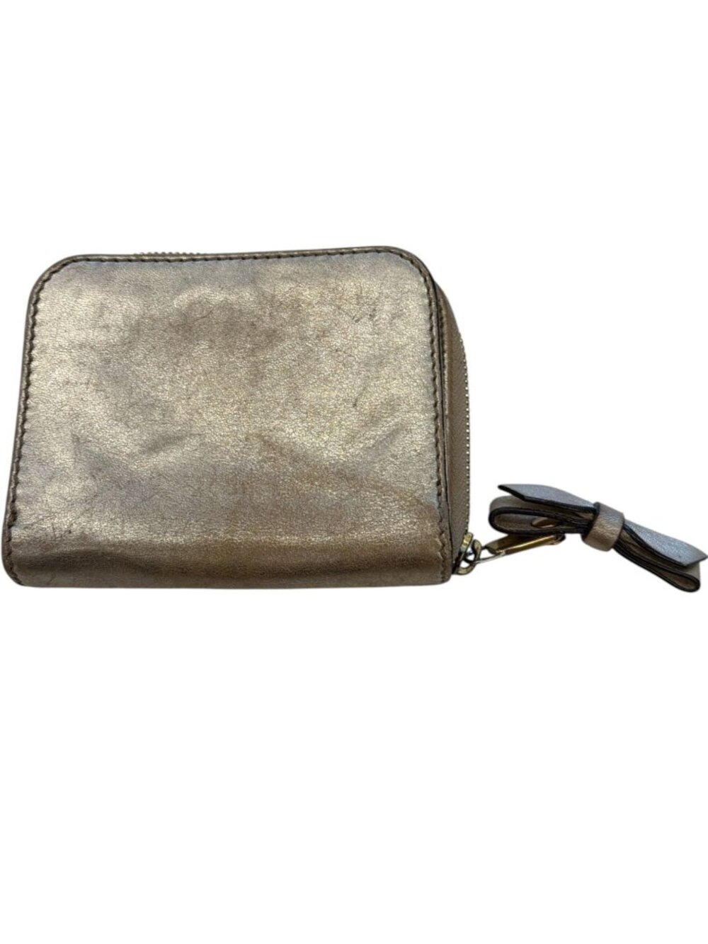 587151CR C1 Chloe Wallet Beige Leather